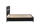 206361Q Miranda 51-inch Wood Queen Storage Panel Bed Black