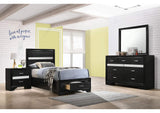 Miranda 4-piece Twin Bedroom Set Black