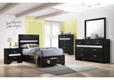 Miranda 5-piece Twin Bedroom Set Black
