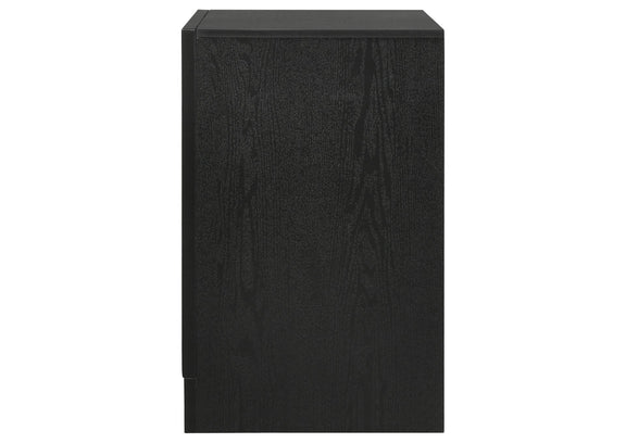 206362 Miranda 3-drawer Nightstand Bedside Table Black