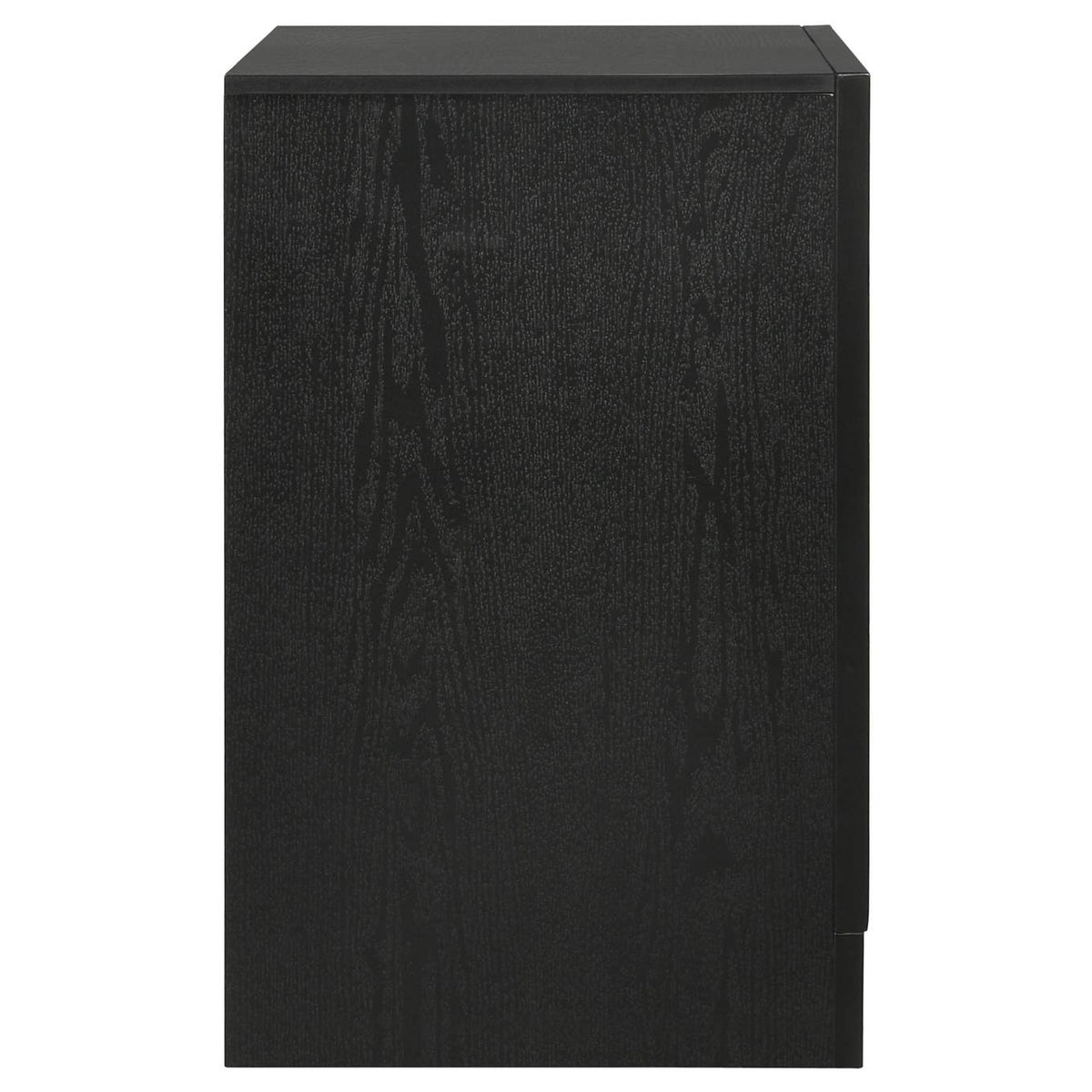 206362 Miranda 3-drawer Nightstand Bedside Table Black