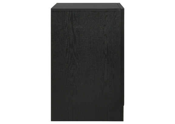 206362 Miranda 3-drawer Nightstand Bedside Table Black