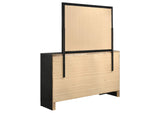 206363M Miranda 7-drawer Dresser with Mirror Black