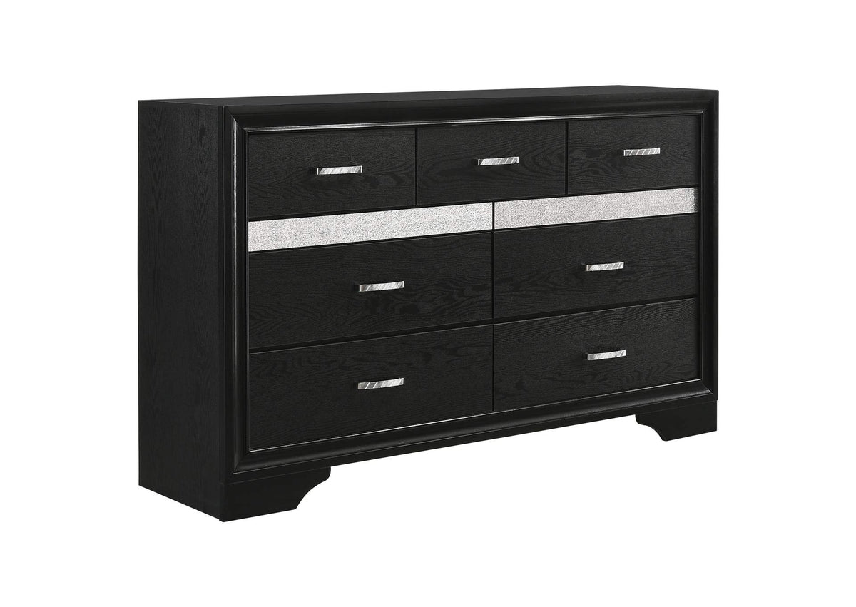 206363 Miranda 9-drawer Dresser Black
