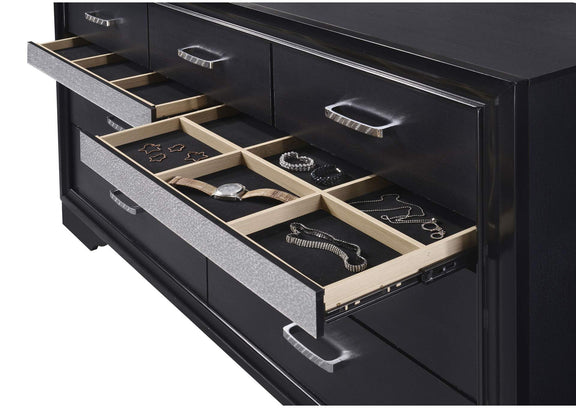 206363 Miranda 9-drawer Dresser Black
