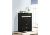 206365 Miranda 6-drawer Bedroom Chest Black