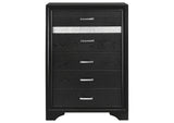 206365 Miranda 6-drawer Bedroom Chest Black
