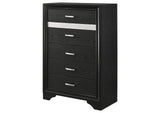206365 Miranda 6-drawer Bedroom Chest Black