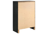 206365 Miranda 6-drawer Bedroom Chest Black