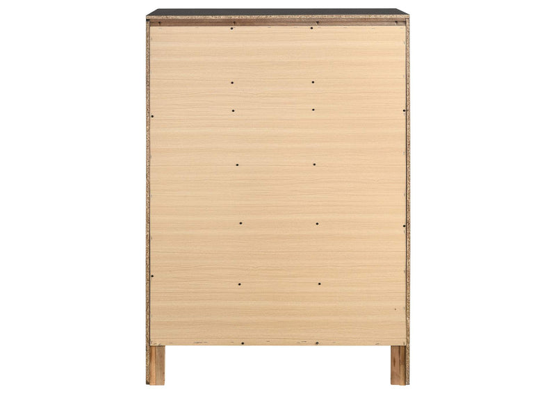 206365 Miranda 6-drawer Bedroom Chest Black