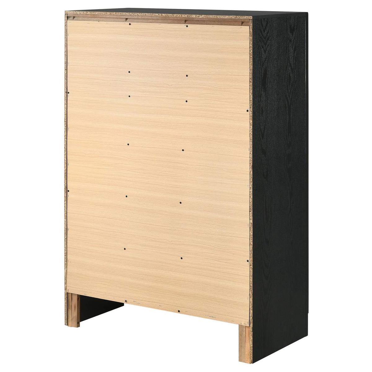 206365 Miranda 6-drawer Bedroom Chest Black