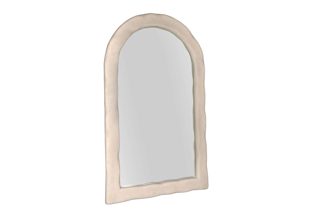 TOV-C18494 Kaia Cream Textured Floor Mirror