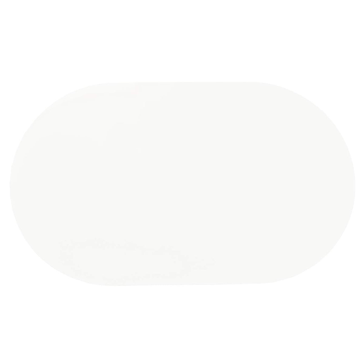 2065 Retro Oval 60-inch Wood Top Dining Table White and Chrome