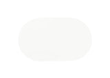 2065 Retro Oval 60-inch Wood Top Dining Table White and Chrome