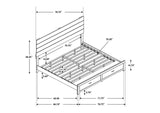 207040KE-S5 Brantford 5-piece Eastern King Bedroom Set Barrel Oak