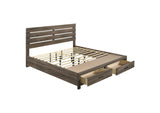 207040KE Brantford Wood Eastern King Storage Panel Bed Barrel Oak
