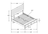 207040Q-S5 Brantford 5-piece Queen Bedroom Set Barrel Oak