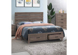 207040Q Brantford Wood Queen Storage Panel Bed Barrel Oak