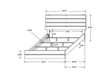 207041KE-S4 Brantford 4-piece Eastern King Bedroom Set Barrel Oak