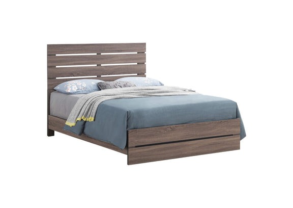 207041KE Brantford Wood Eastern King Panel Bed Barrel Oak