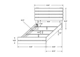 207041Q Brantford Wood Queen Panel Bed Barrel Oak