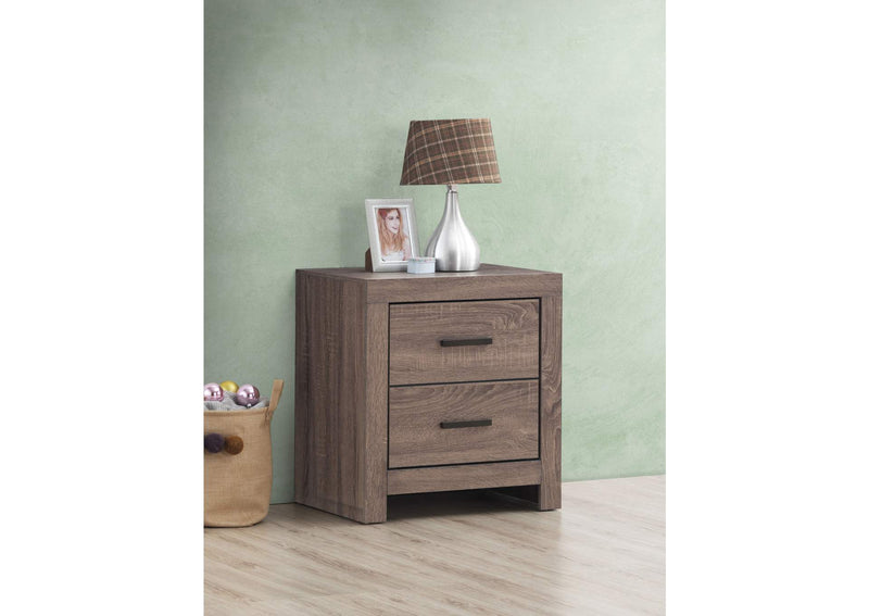 207042 Brantford 2-drawer Nightstand Barrel Oak