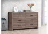 207043 Brantford 6-drawer Dresser Barrel Oak