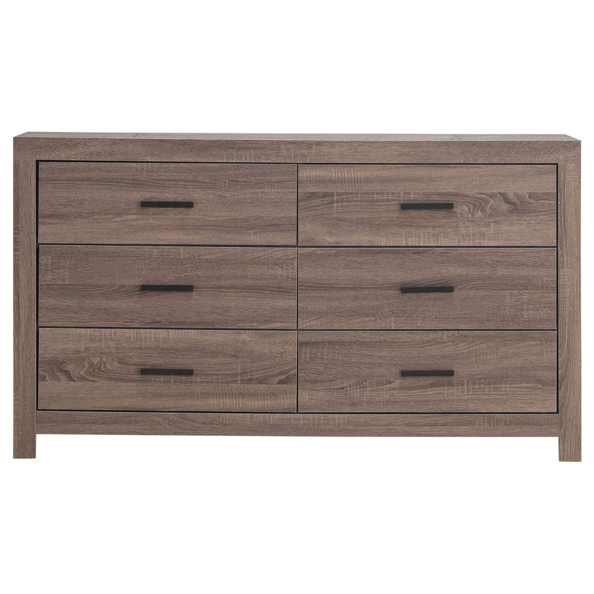 207043 Brantford 6-drawer Dresser Barrel Oak