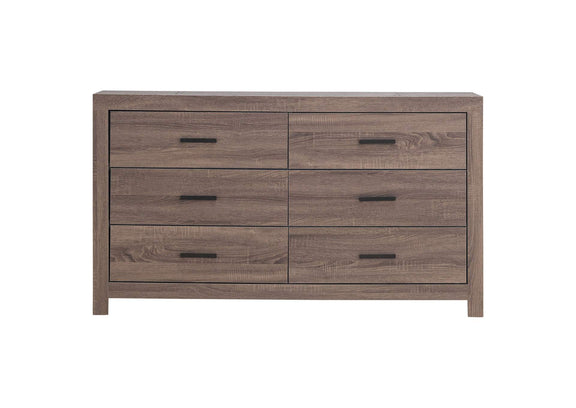 207043 Brantford 6-drawer Dresser Barrel Oak