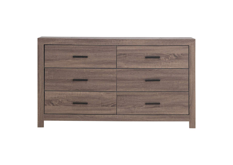207043 Brantford 6-drawer Dresser Barrel Oak