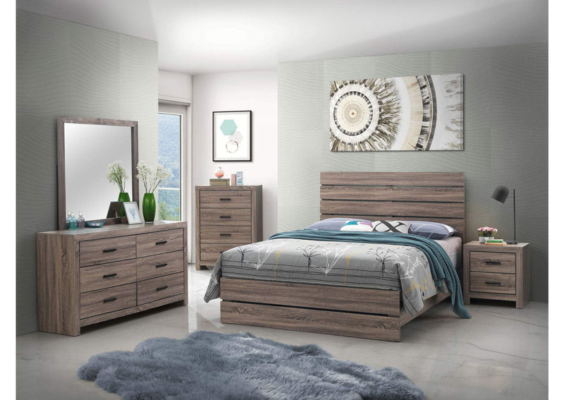 207043 Brantford 6-drawer Dresser Barrel Oak