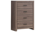 207045 Brantford 4-drawer Bedroom Chest Barrel Oak