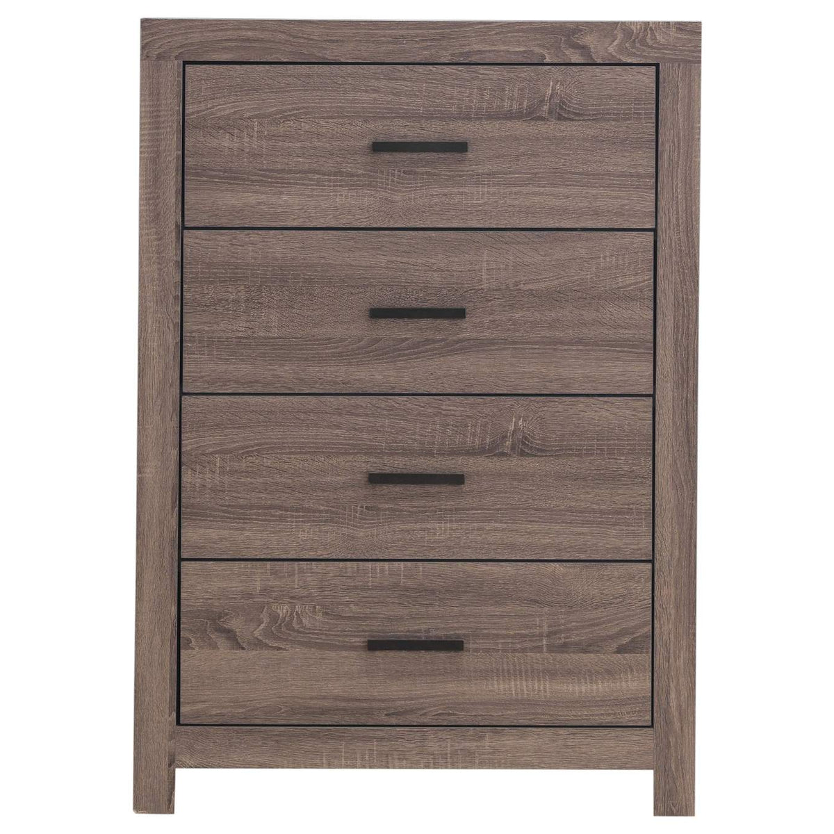 207045 Brantford 4-drawer Bedroom Chest Barrel Oak