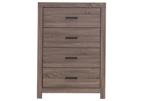 207045 Brantford 4-drawer Bedroom Chest Barrel Oak