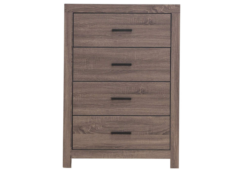 207045 Brantford 4-drawer Bedroom Chest Barrel Oak