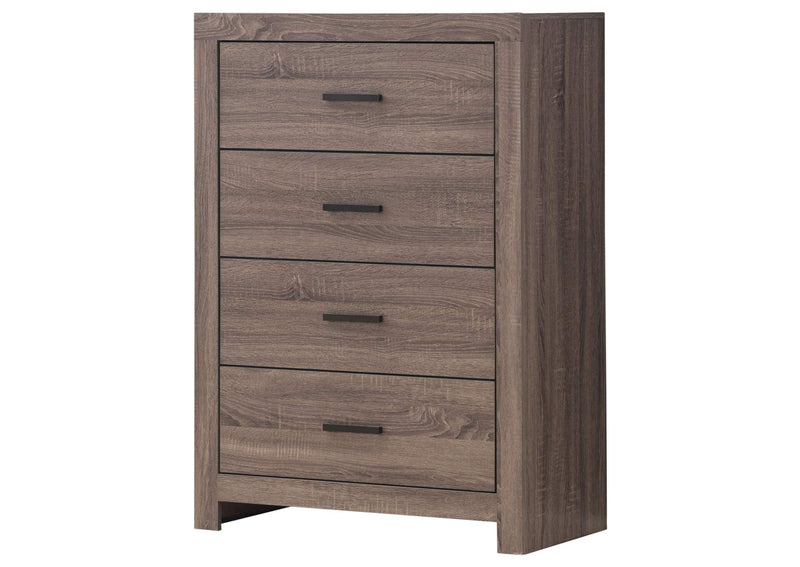 207045 Brantford 4-drawer Bedroom Chest Barrel Oak