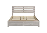 207050KE Brantford Wood Eastern King Storage Panel Bed Coastal White
