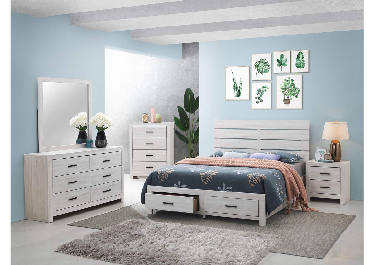 Brantford 5-piece Queen Bedroom Set Coastal White