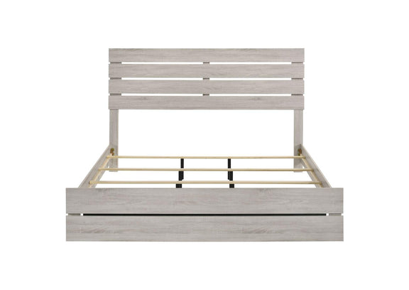207051KE Brantford Wood Eastern King Panel Bed Coastal White