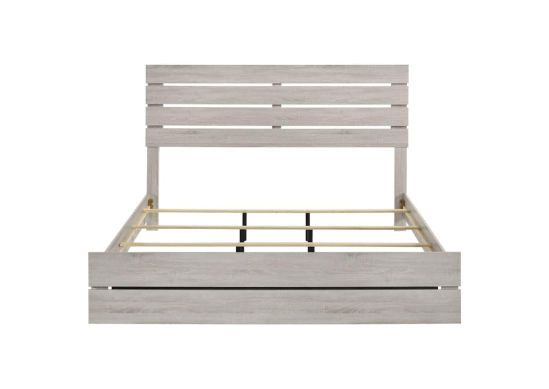 207051KE Brantford Wood Eastern King Panel Bed Coastal White