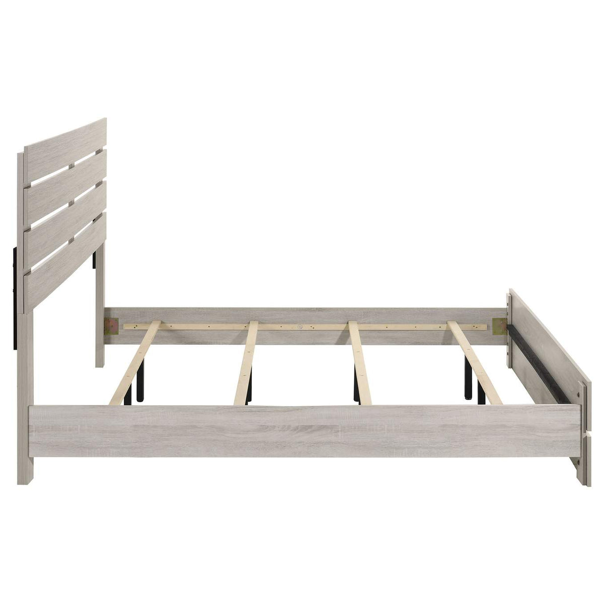 207051KE Brantford Wood Eastern King Panel Bed Coastal White
