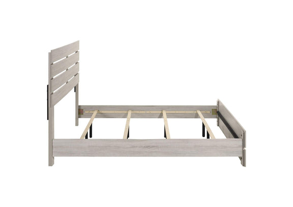 207051KE Brantford Wood Eastern King Panel Bed Coastal White