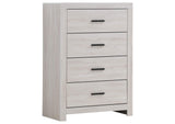 207051Q-S5 Brantford 5-piece Queen Bedroom Set Coastal White