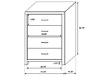 207051Q-S5 Brantford 5-piece Queen Bedroom Set Coastal White