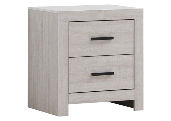 207052 Brantford 2-drawer Nightstand Coastal White