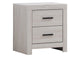 207052 Brantford 2-drawer Nightstand Coastal White