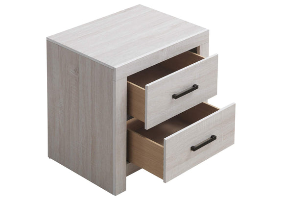 207052 Brantford 2-drawer Nightstand Coastal White