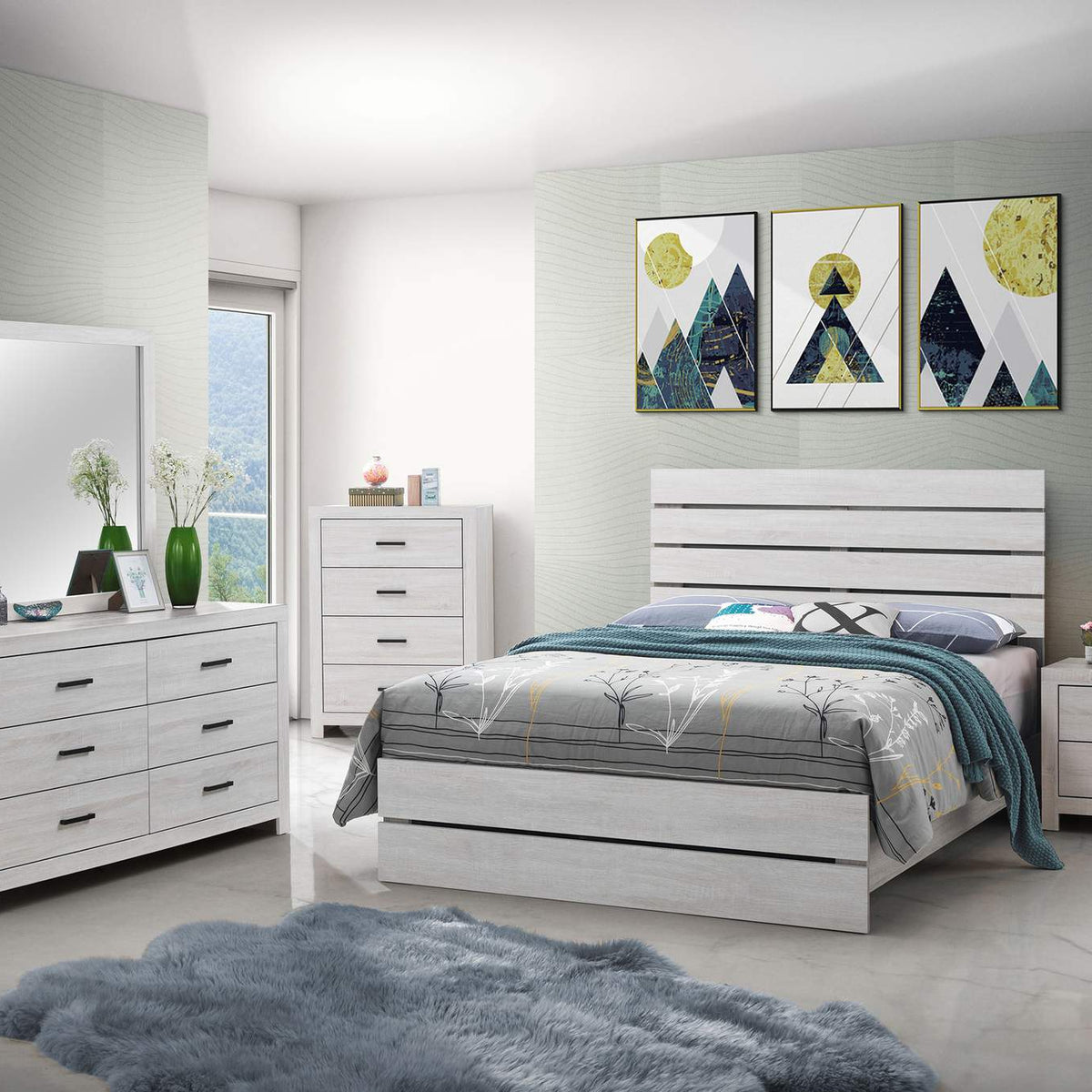 207052 Brantford 2-drawer Nightstand Coastal White