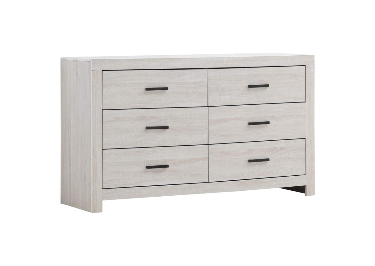 207053 Brantford 6-drawer Dresser Coastal White