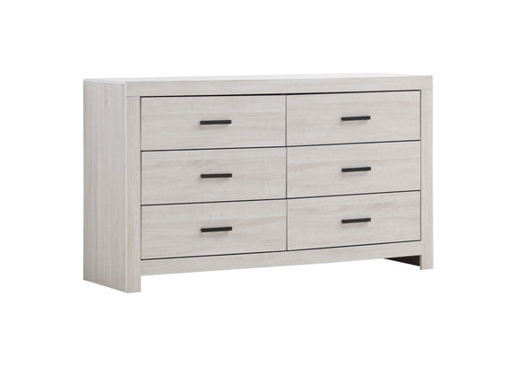 207053 Brantford 6-drawer Dresser Coastal White